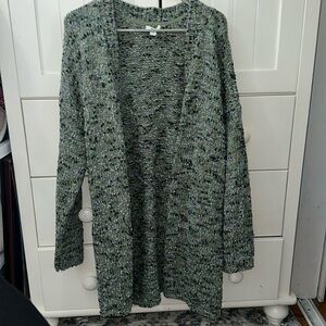 J.Jill Cardigan Size XL Tall Green, Purple and Blue